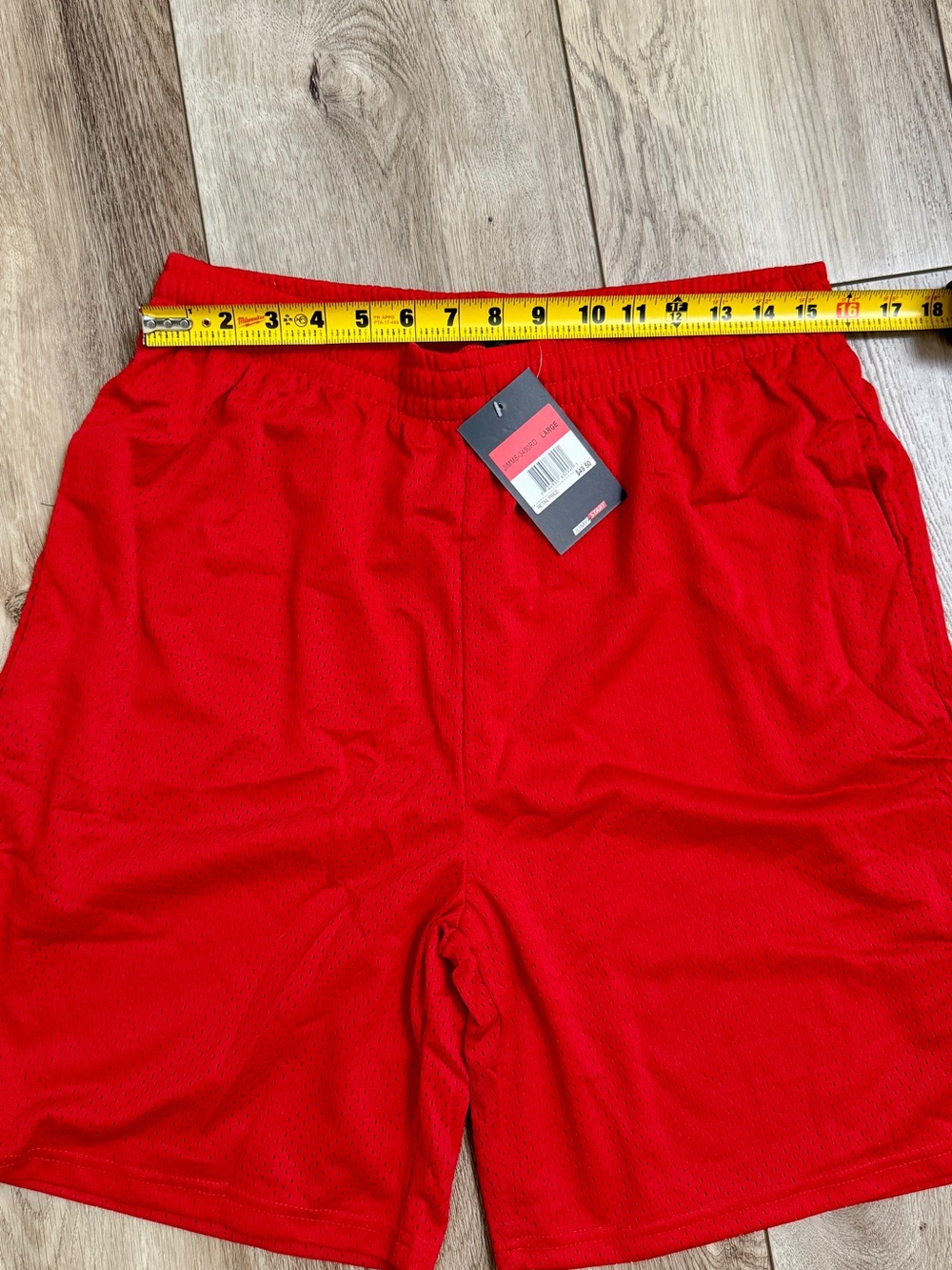 Jump Start Red Athletic Mesh Shorts for Men in sz L